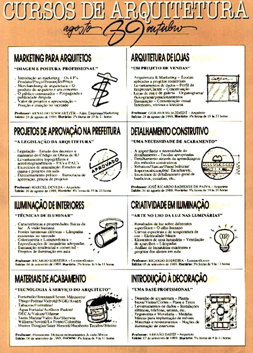 Folder de Cursos (Espaço e Expressão)